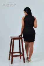 Classy Charm Tight Dress Black - Image 4
