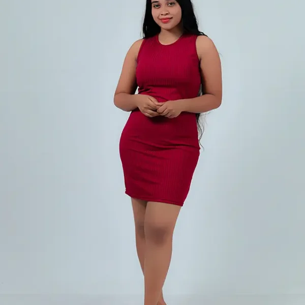 Classy Charm Tight Dress Maroon
