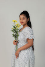 Blossom Charm Midi Dress - Image 3