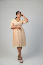 Peach Blossom Midi Dress - Image 2