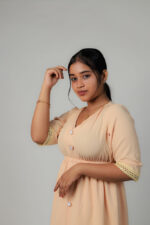 Peach Blossom Midi Dress - Image 3