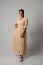 Peach Blossom Maxi Dress