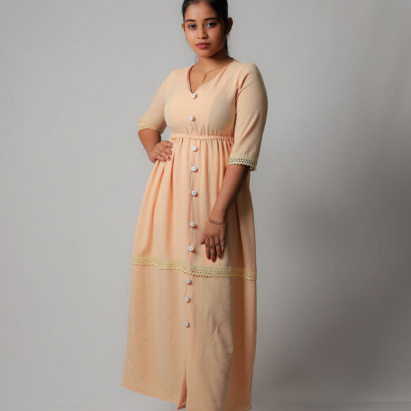 Peach Blossom Maxi Dress