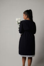 Elegant Noir Midi Dress - Image 5