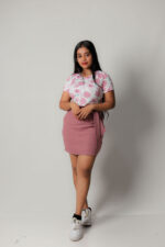 Mini Skirt Pink and Pink Top