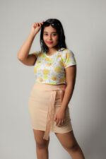 Mini Skirt Yellow and Yellow Top - Image 4