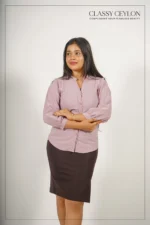 Serene Office Charm Top – Dusty Lavender - Image 2